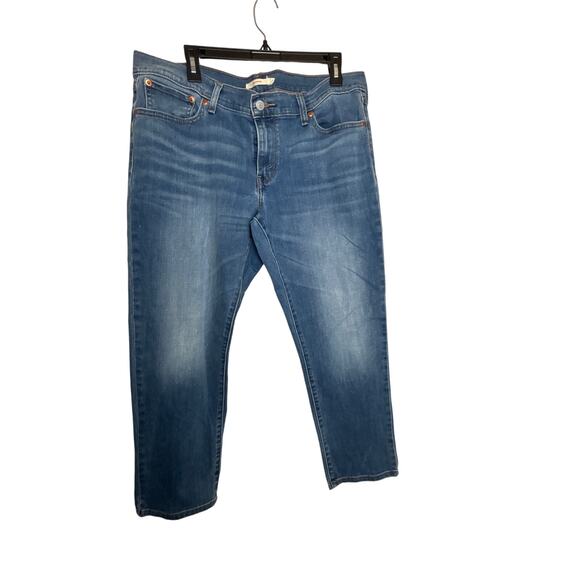 Levi Strauss Boyfriend Straight Leg Cropped Jeans Size 32 - Picture 11 of 14